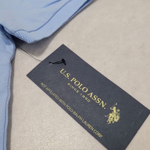 U.S Polo Assn Polo Light Blue Shirt Boys XL 10-12 Short Sleeve NEW - Picture 4 of 8